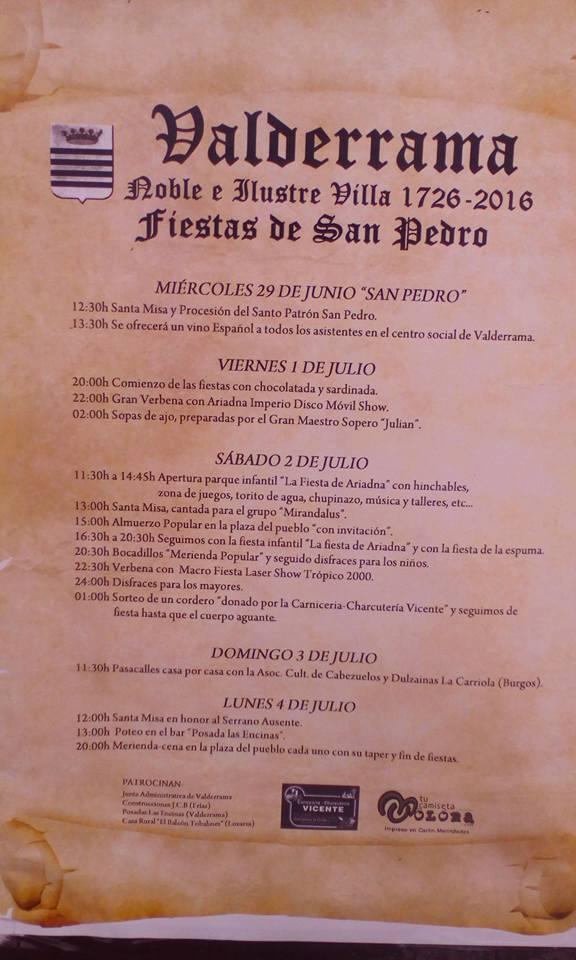 Fiestas de San Pedro en Valderrama